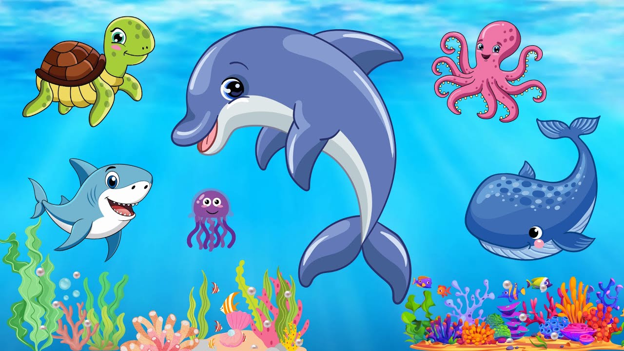 Fedezd Fel a Tenger Állatait! – Interaktív Oktató Videó Gyerekeknek (Delfin, Cápa és a Többiek)
