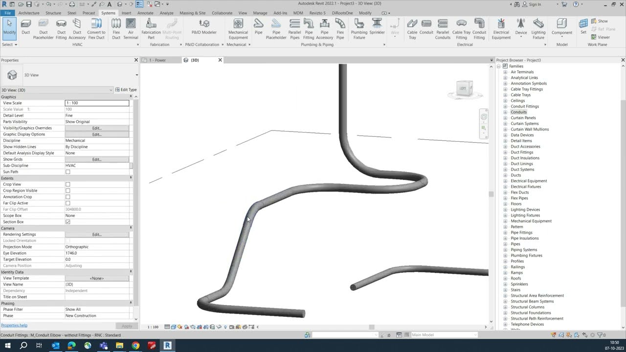 Трубопроводы и фитинги в Revit MEP