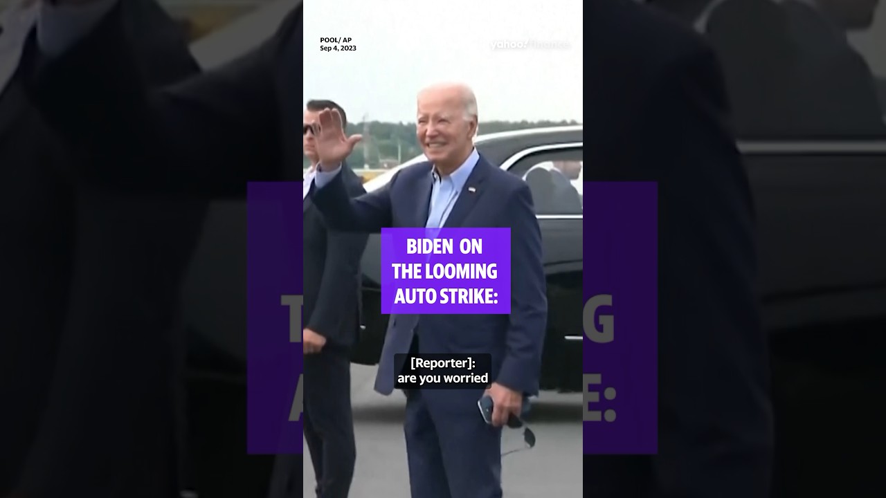Biden on the looming UAW strike #shorts