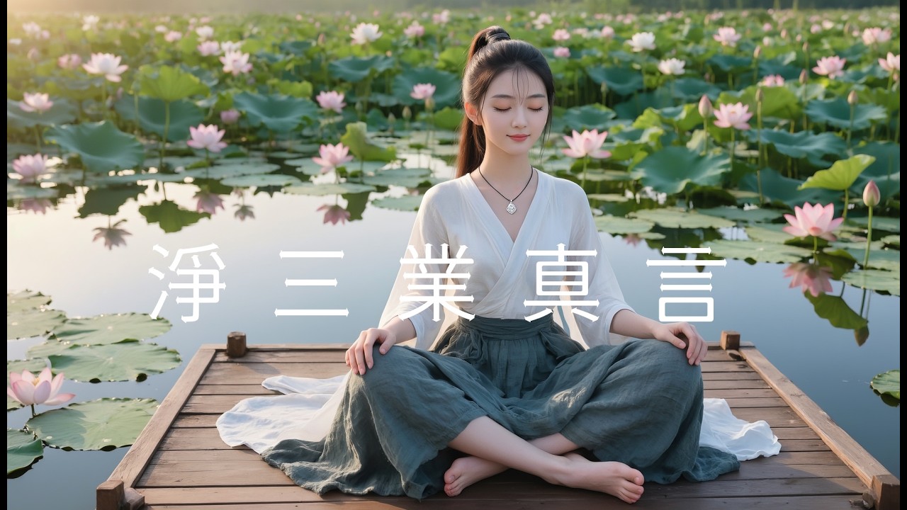 1小時 【身心洗滌】淨三業真言｜如蓮花般的清淨無染｜空靈療癒、消除疲憊與負能量 (Om Svabhava Suddha) #music #song #佛教音樂