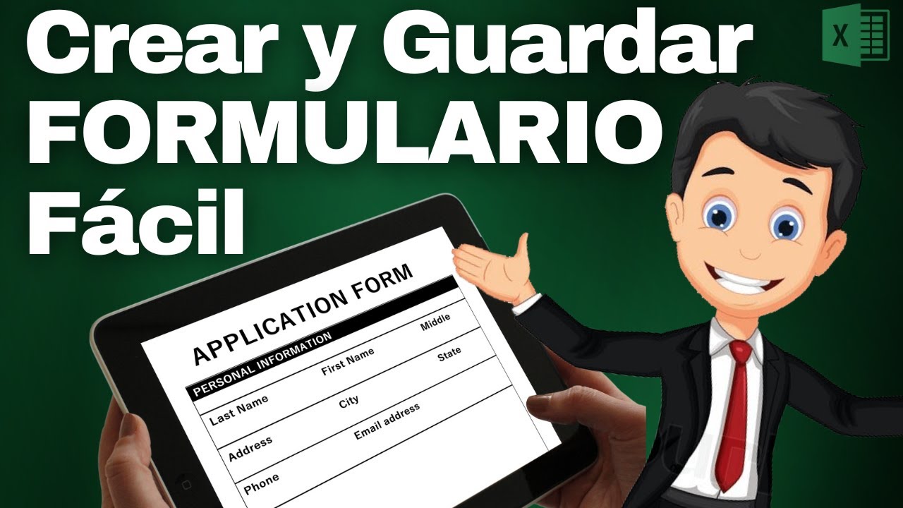 👉 Como Crear y Guardar un Formulario B&aacute;sico en Excel desde Cero 👈