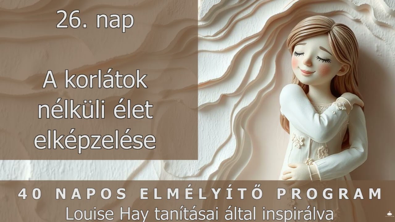 40 napos elmélyítő program 26. nap - Louise Hay tanításai által inspirálva