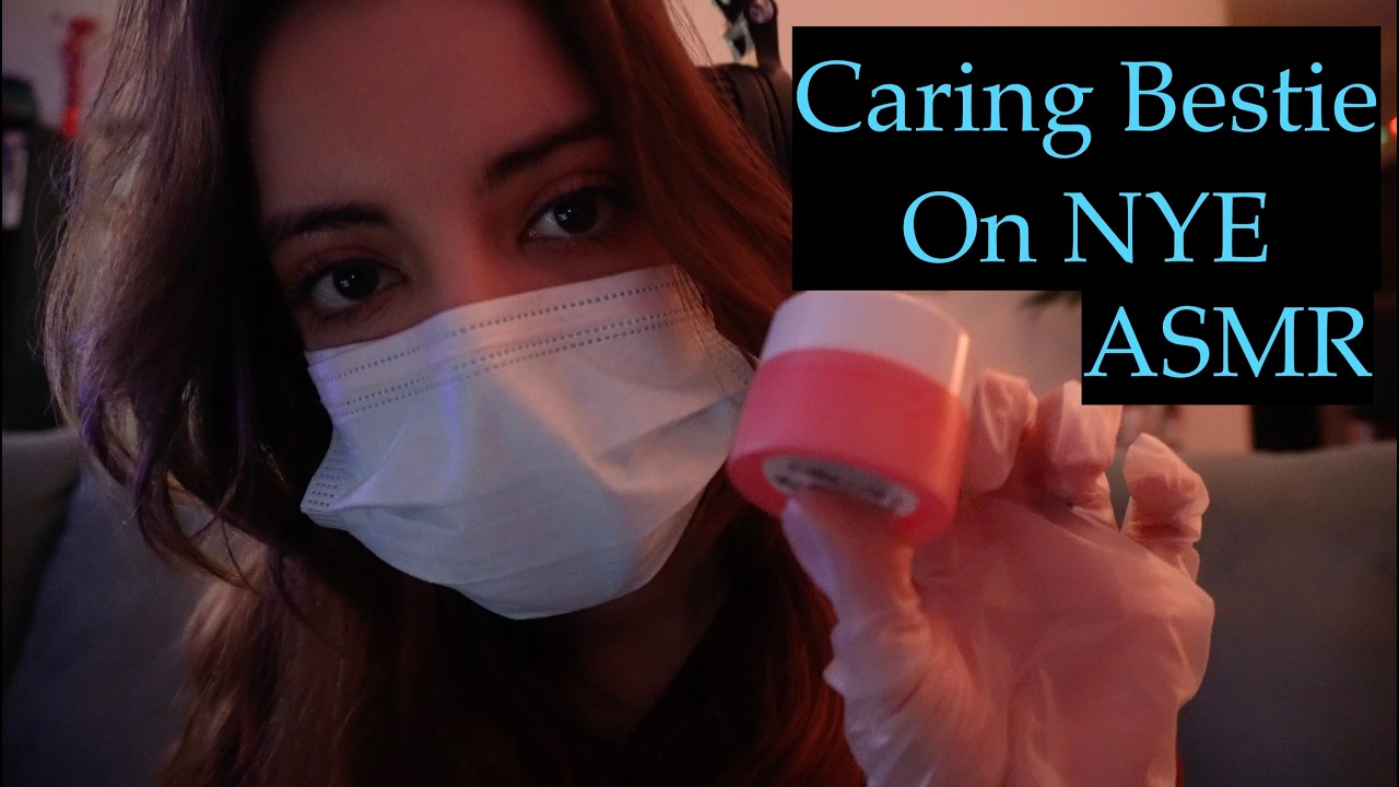 ASMR New Year’s Eve Bestie Comfort 🤍 Mask, Glove & Item Sounds