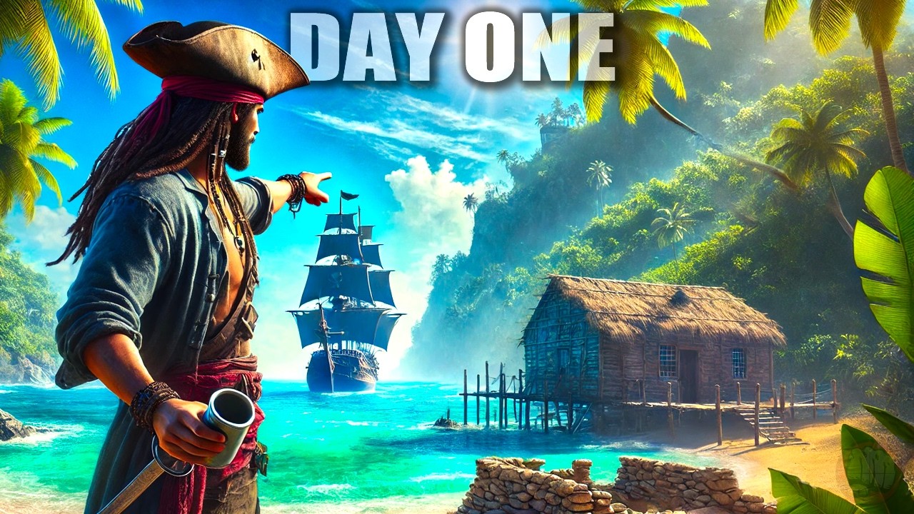 DAY 1 in the NEW Most Anticipated Pirate Survival Game...