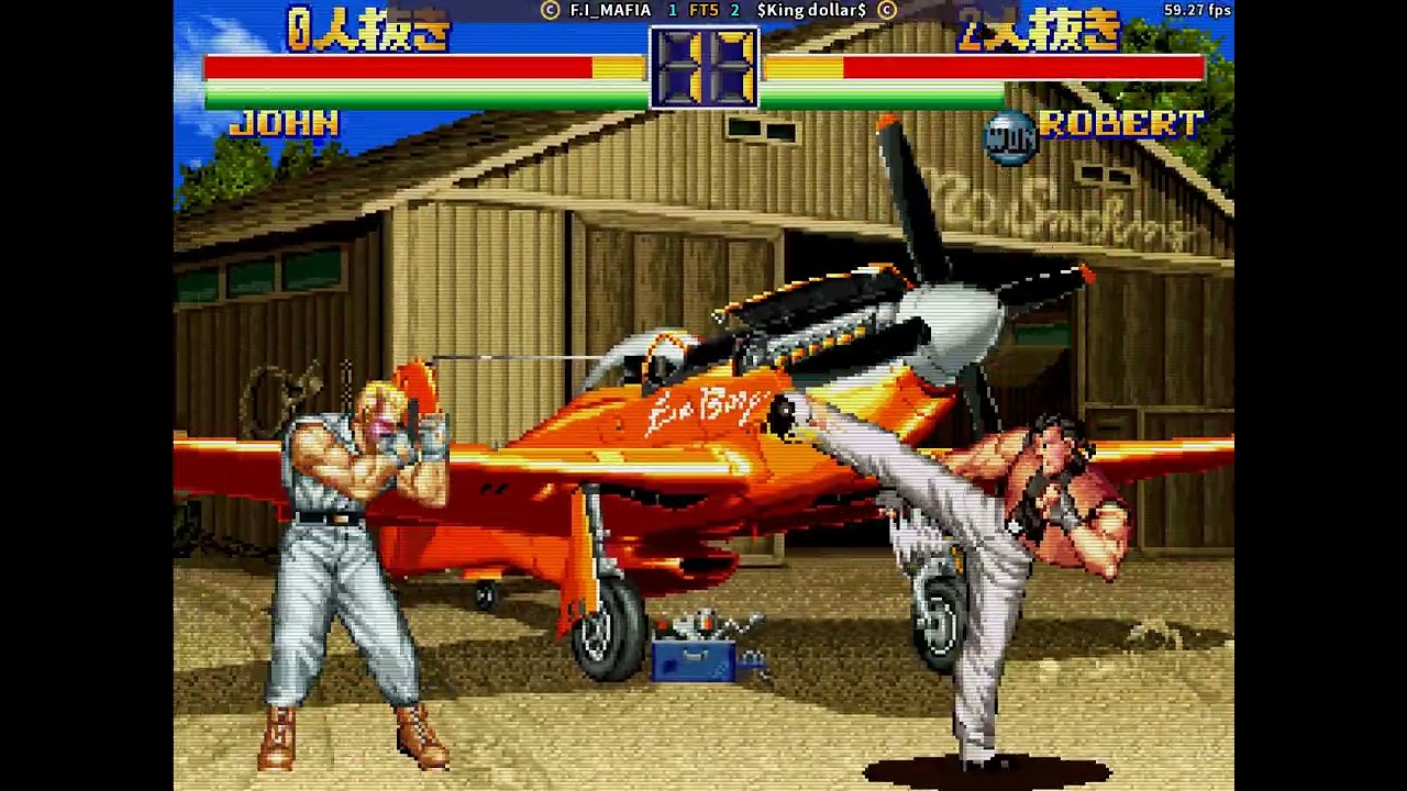 fightcade art of fighting 2 F.I_MAFIA (Korea) vs $King dollar$ (Korea)