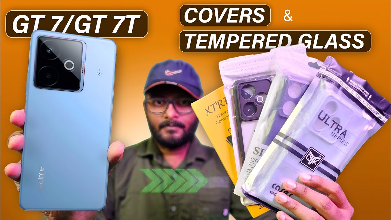 Realme GT 7 / GT 7T Unique Back Covers & Tempered Glass | Must Try!