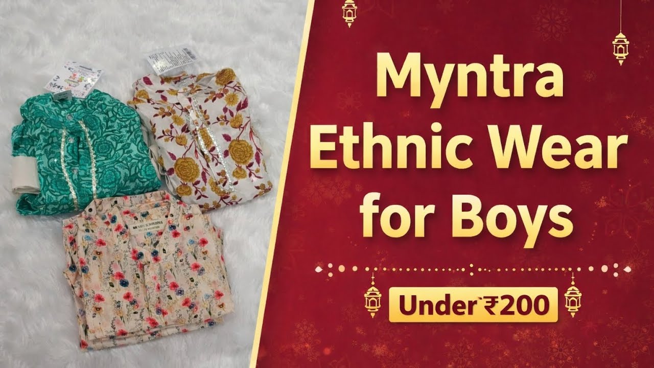 Myntra లో కూడా తక్కువ Price ki Kids/Boys Traditional Outfits. Under 200/- Must Buy|Cotton Material 