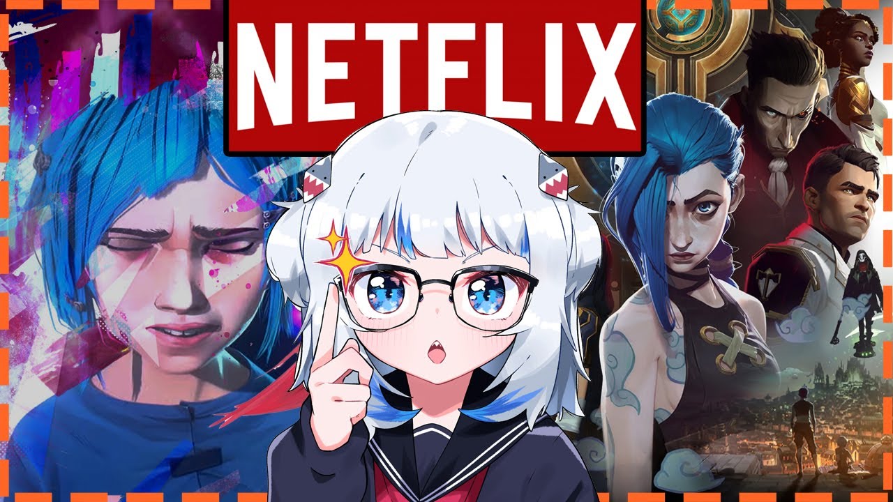 【RUS SUB】Гура о сериале Аркейн / Топ 1 на Netflix 【Arcane / Hololive EN / Gawr Gura】