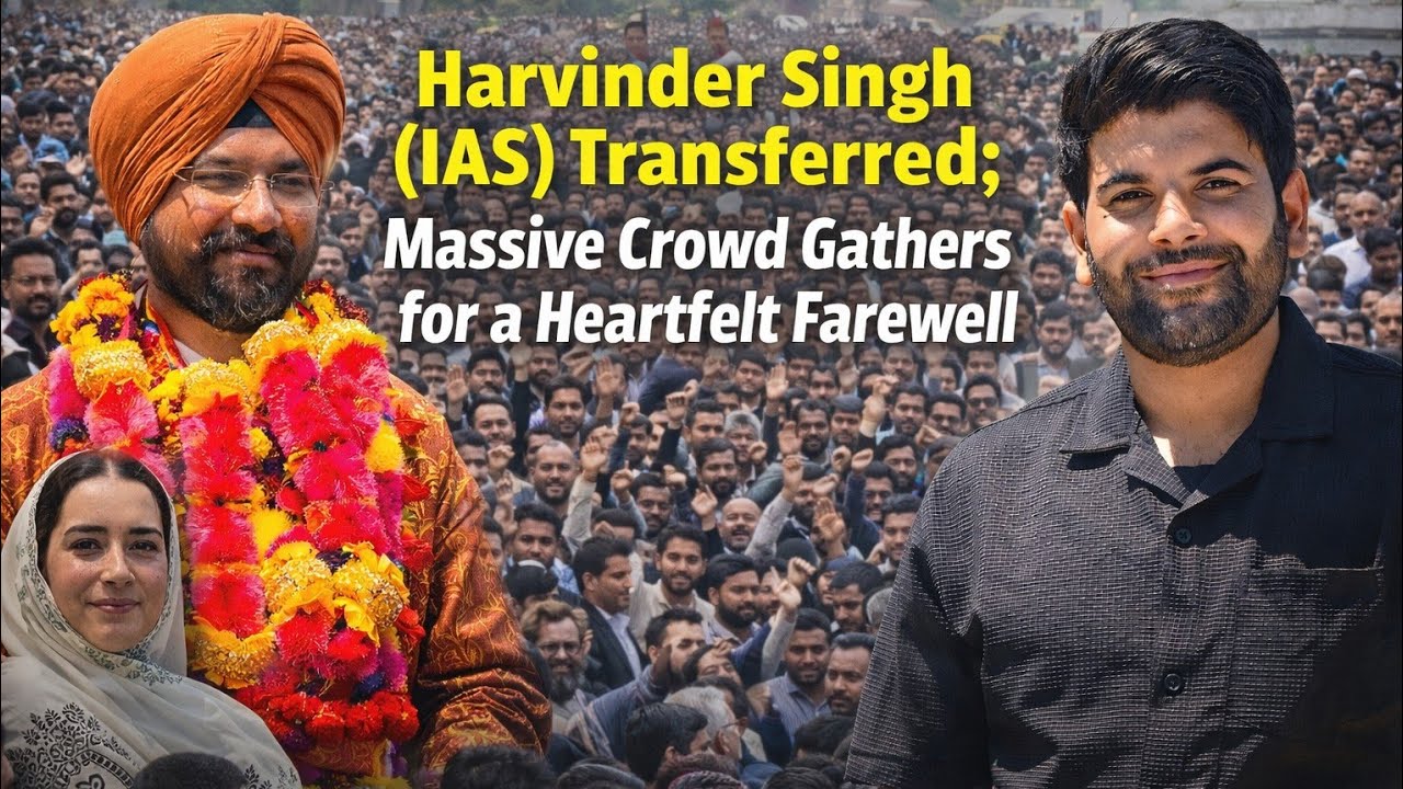 Harvinder Singh (IAS) Transferred; Massive Crowd Gathers for a Heartfelt Farewell