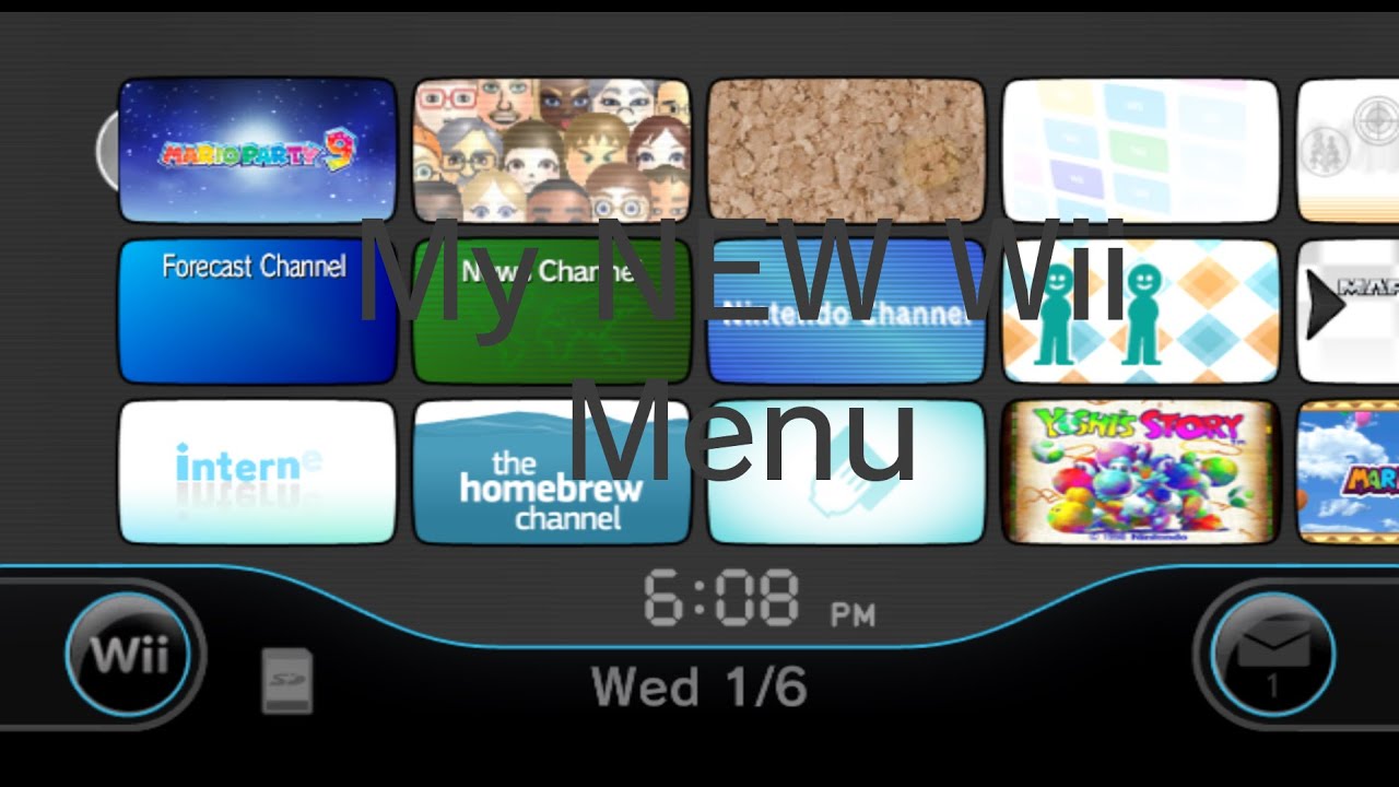 My new Wii Menu (Dolphin Emulator, READ DESCRIPTION)