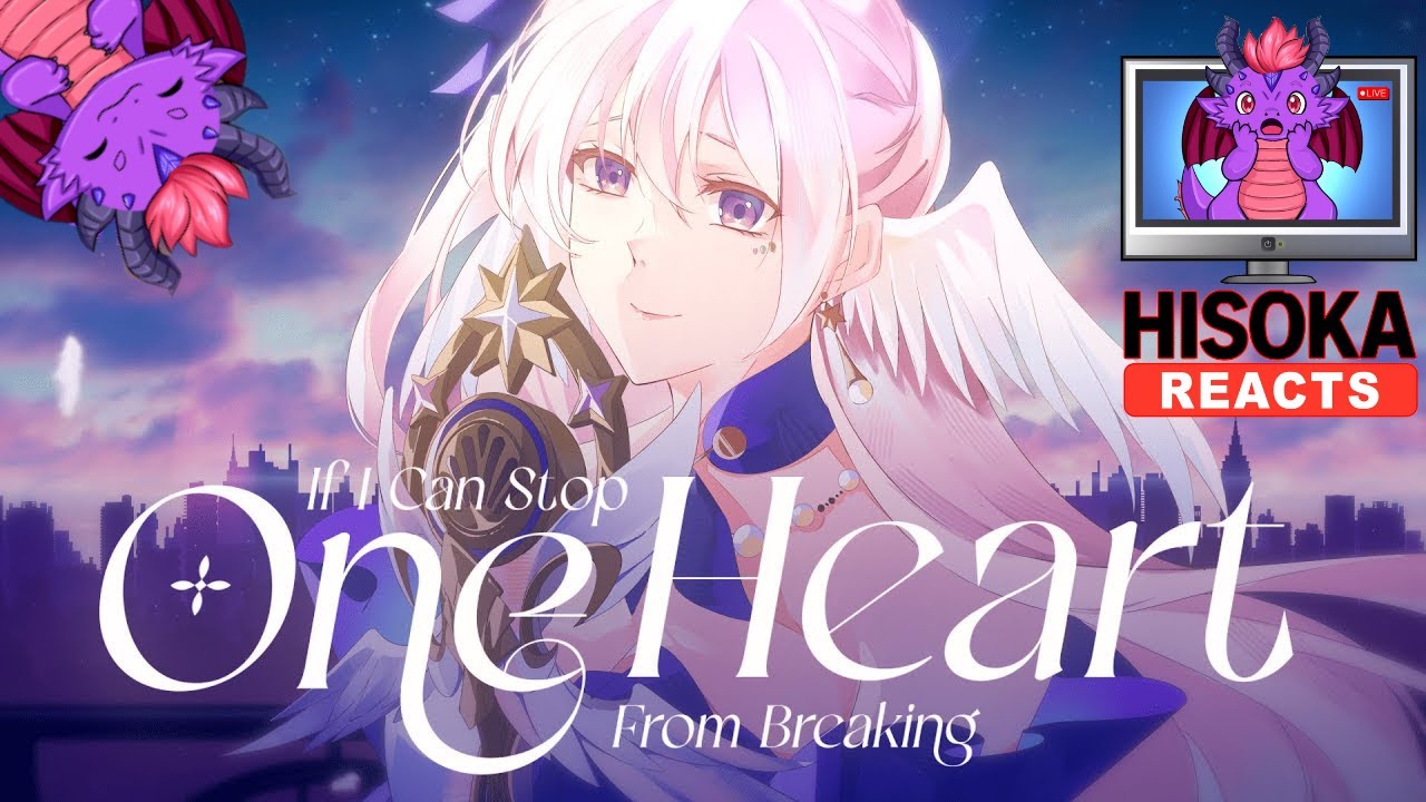 Dragon VTuber Reacts to If I Can Stop One Heart From Breaking cover by Airani Iofifteen