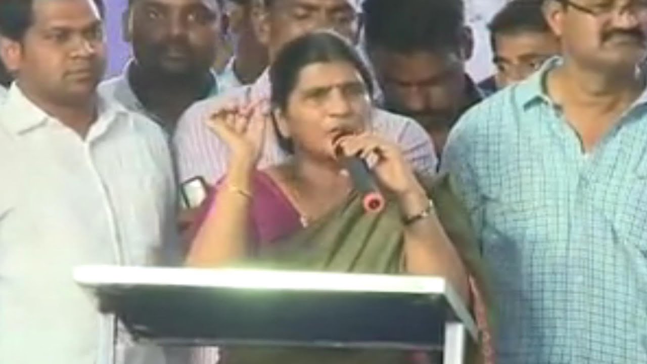 Lakshmi Parvathi Speech || YS Jagan 'Jala Deeksha' Over Irrigation Projects