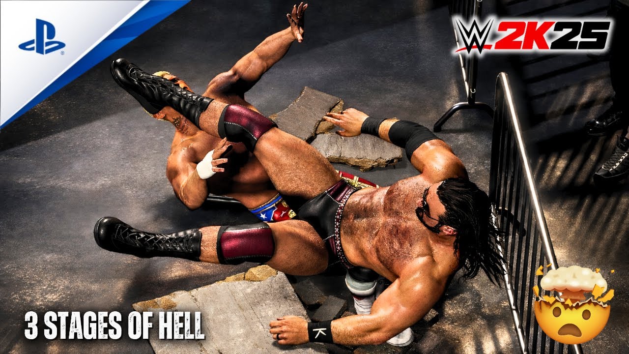 WWE 2K25 — Cody Rhodes vs Drew McIntyre | 3 Stages of Hell | Full Match | SmackDown 😳🔥