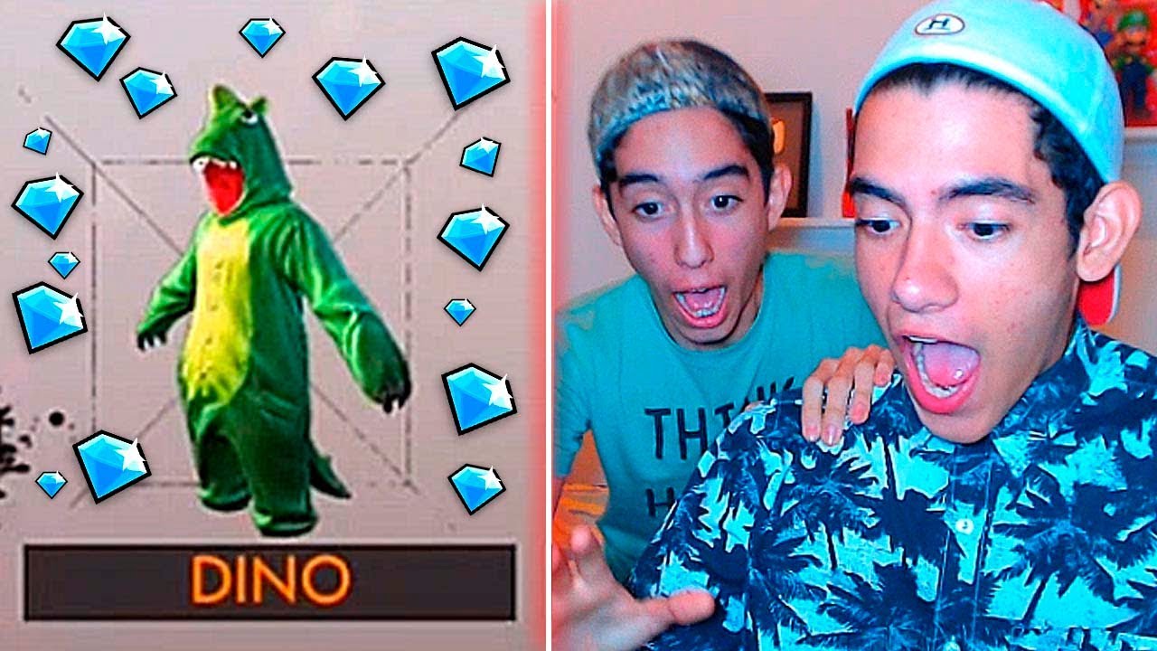 TheDonato CONSIGUE EL DINOSAURIO EN FREE FIRE CON EL GIRO MAS CARO DEL JUEGO (dino) *brutal*