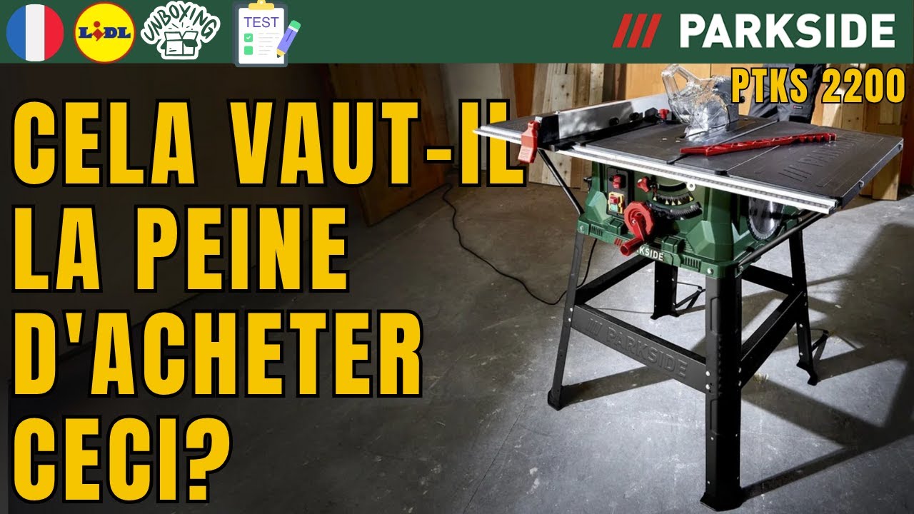 SCIE CIRCULAIRE DE TABLE Parkside PTKS 2200 A1 FRANCE FRAN&Ccedil;AIS LIDL