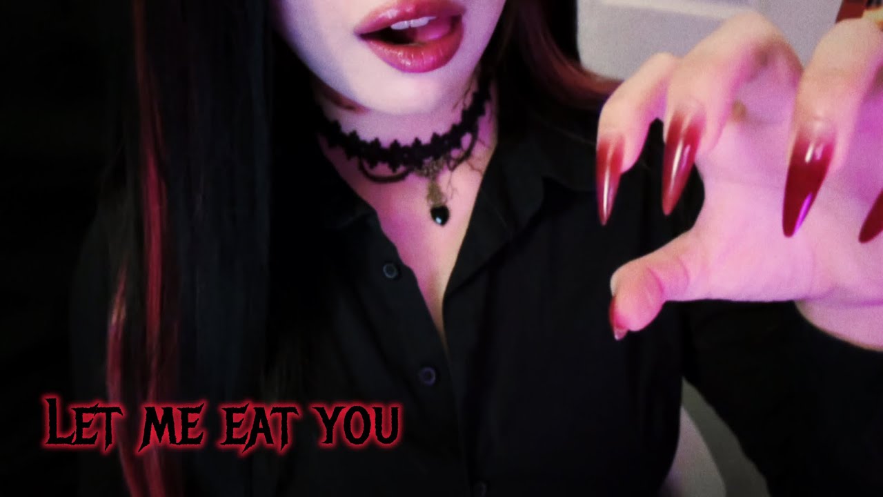 ASMR A Vampire Eats You Alive! 🧛🏻&zwj;♀️ l feeding time, mouth sounds, eating you (sub✔️)