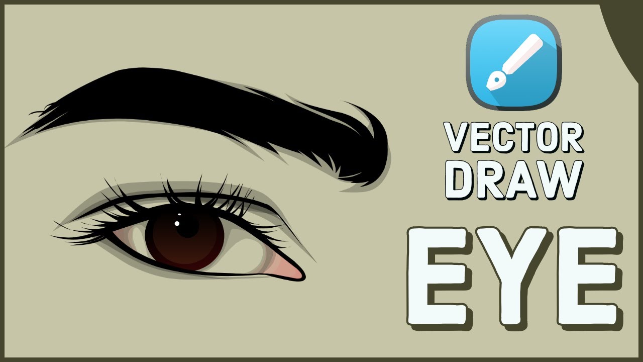 How to Draw Vector Eye in Infinite Design | Malayalam Tutorial