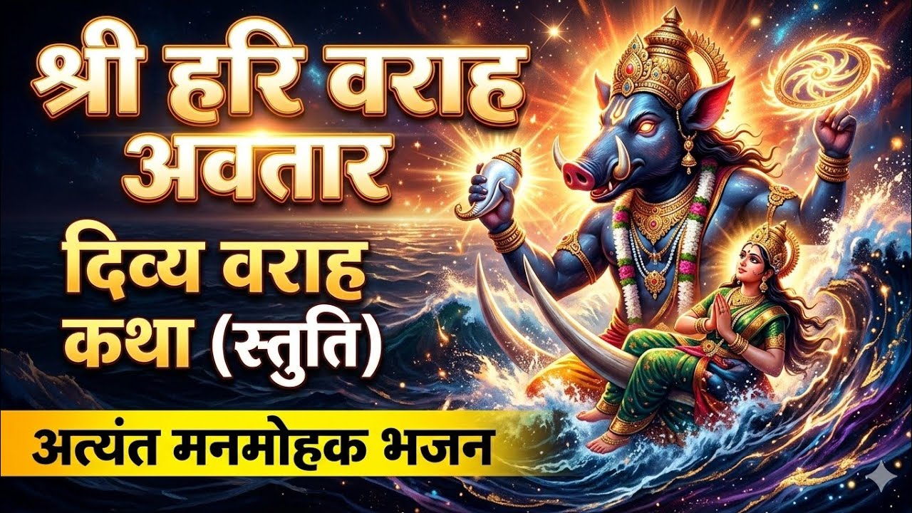 वराह अवतार विष्णु भगवान रे भजन संगीत।। जय श्री हरि।। जय श्री वराह।। जय श्री विष्णु 
