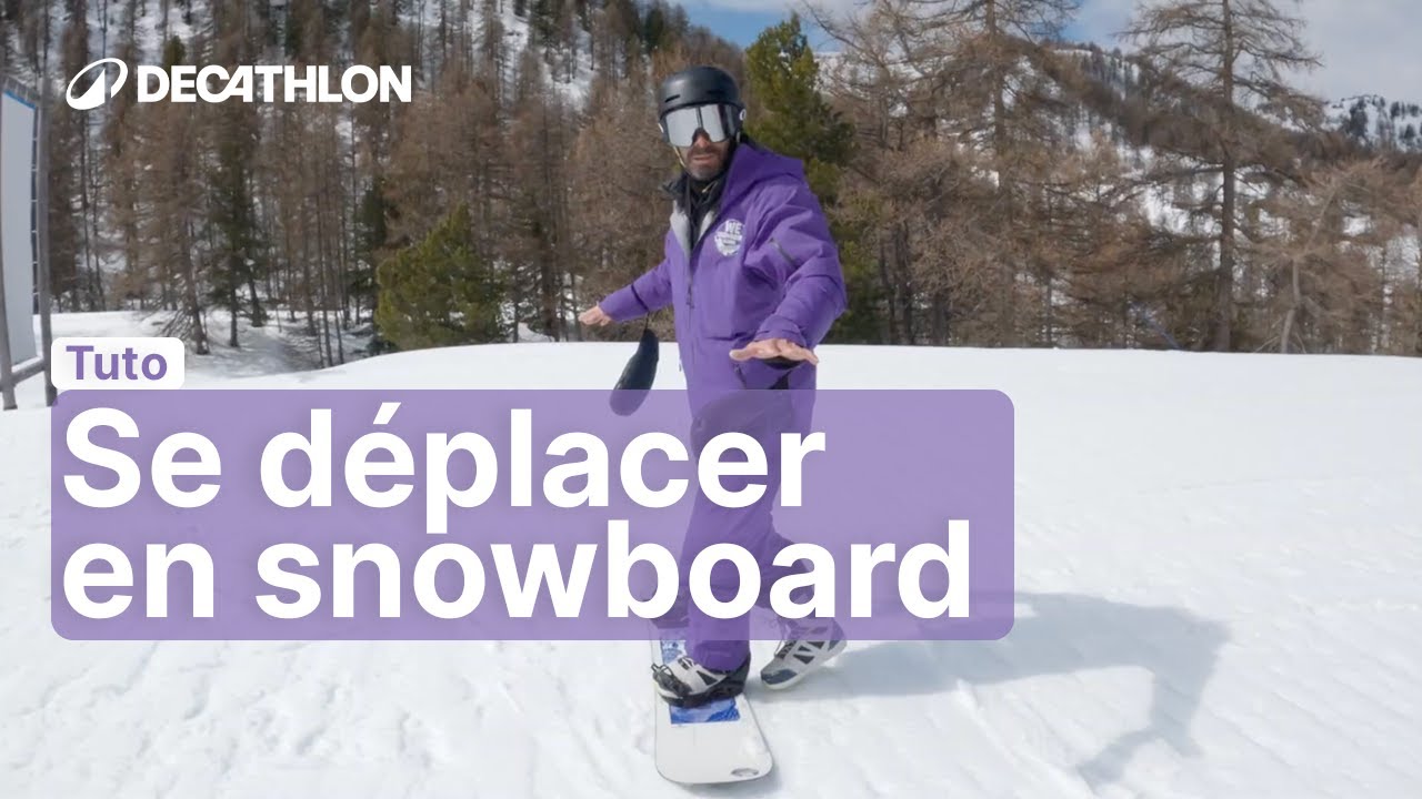 TUTO - 3 façons de se déplacer sur le plat en snowboard | Decathlon