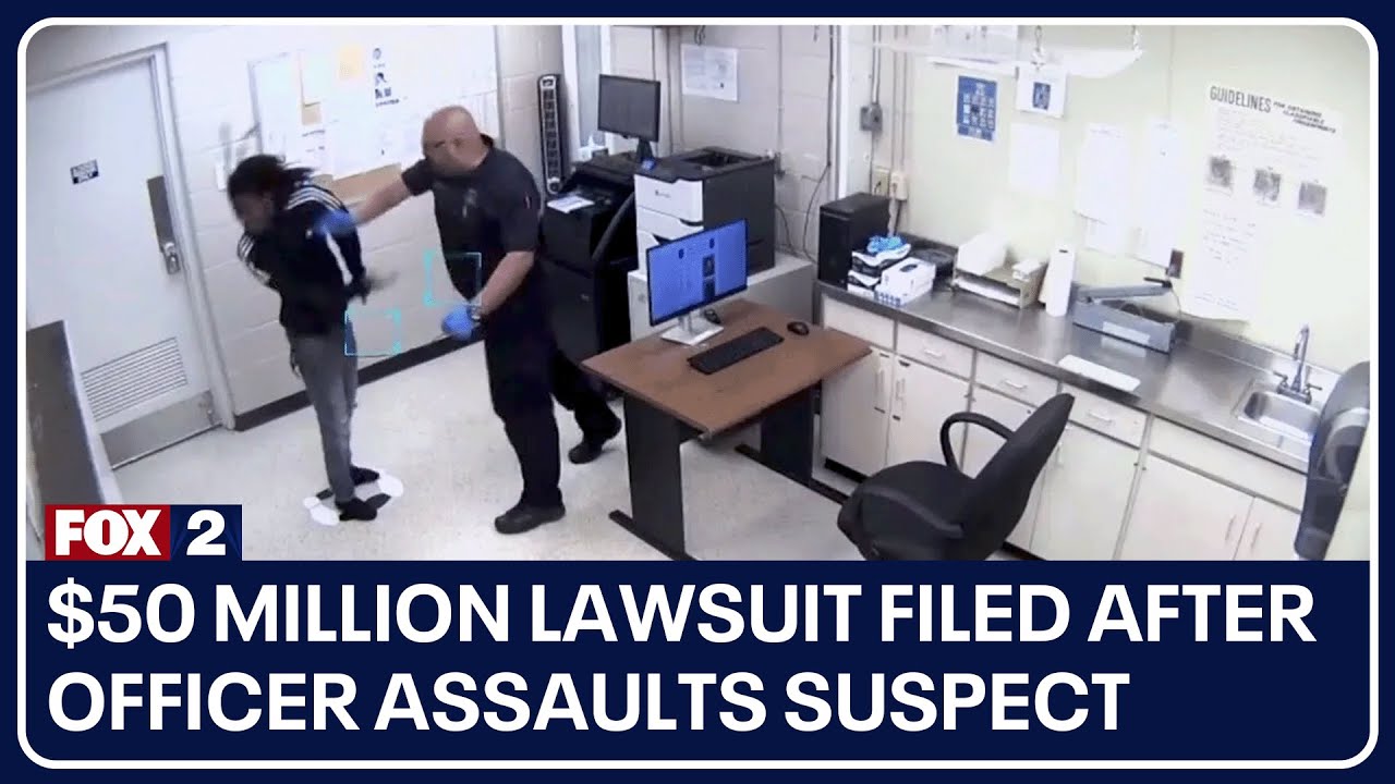 $50 million lawsuit filed after Warren Police officer assaults suspect during booking incident