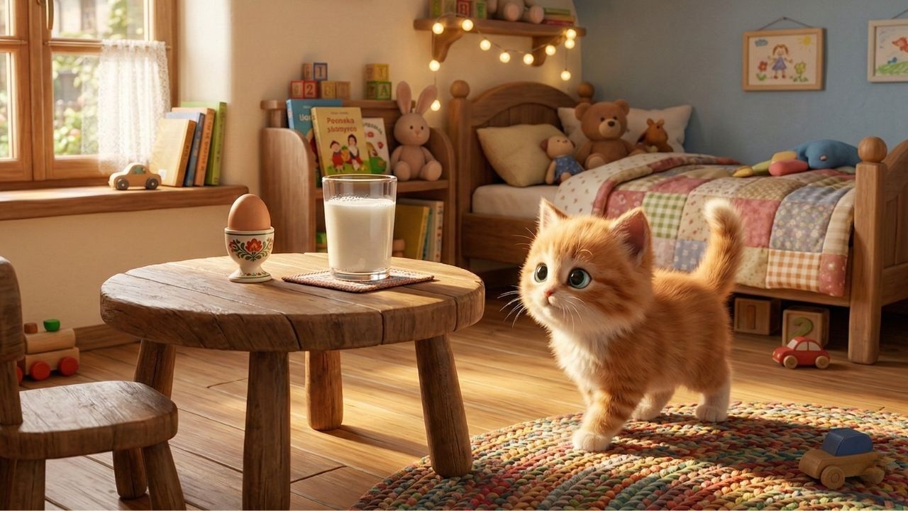 🎵 W pokoiku na stoliku | KOTEK PSOTEK 🐱 | Piosenka dla dzieci 🎵