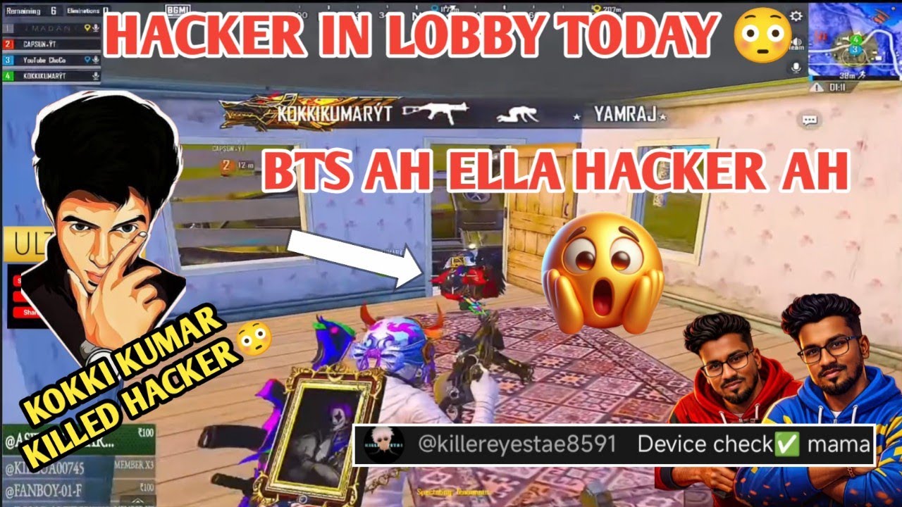 Hacker Ah Ellla BTS AH 😳 Lobby la hacker but twist kokki kumar 🔥 watch this #bgmilive #madan #TN49YT