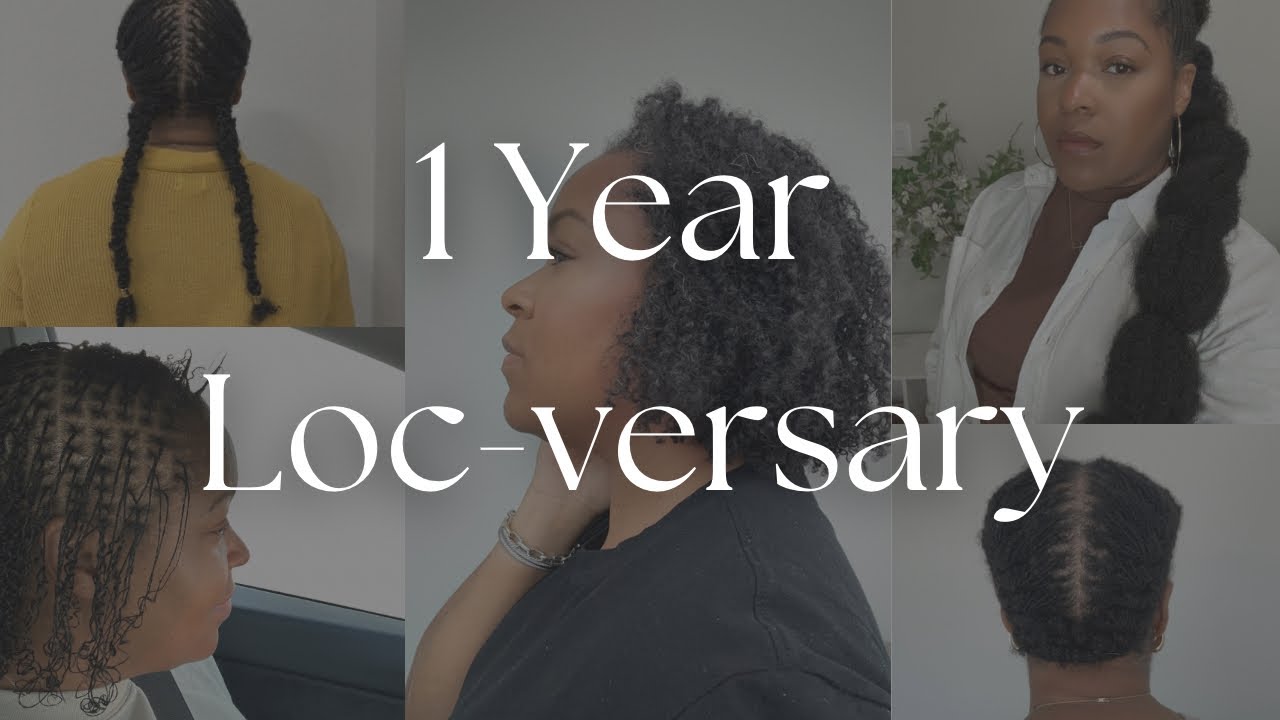 1 Year Microlocs Visual Update | Fine Low-density Hair