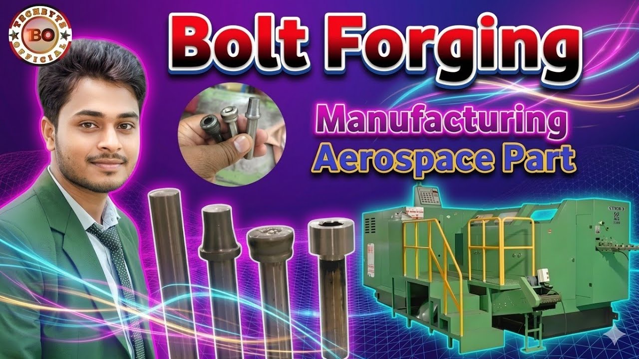 Bolt Forging Manufacturing Aerospace Engineering Part / Bolt Forging Process / Bolt Manufacturing 