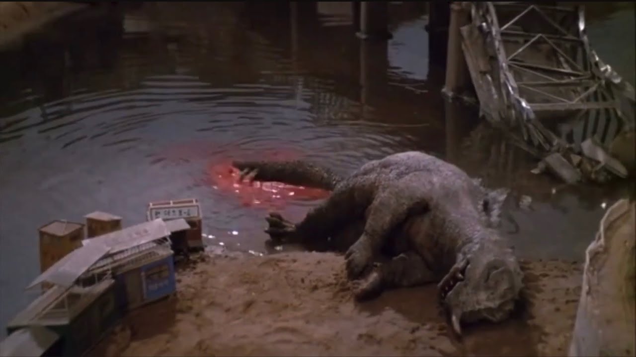 Yongary monster of the deep (1967)  final battle and the demise of yongary