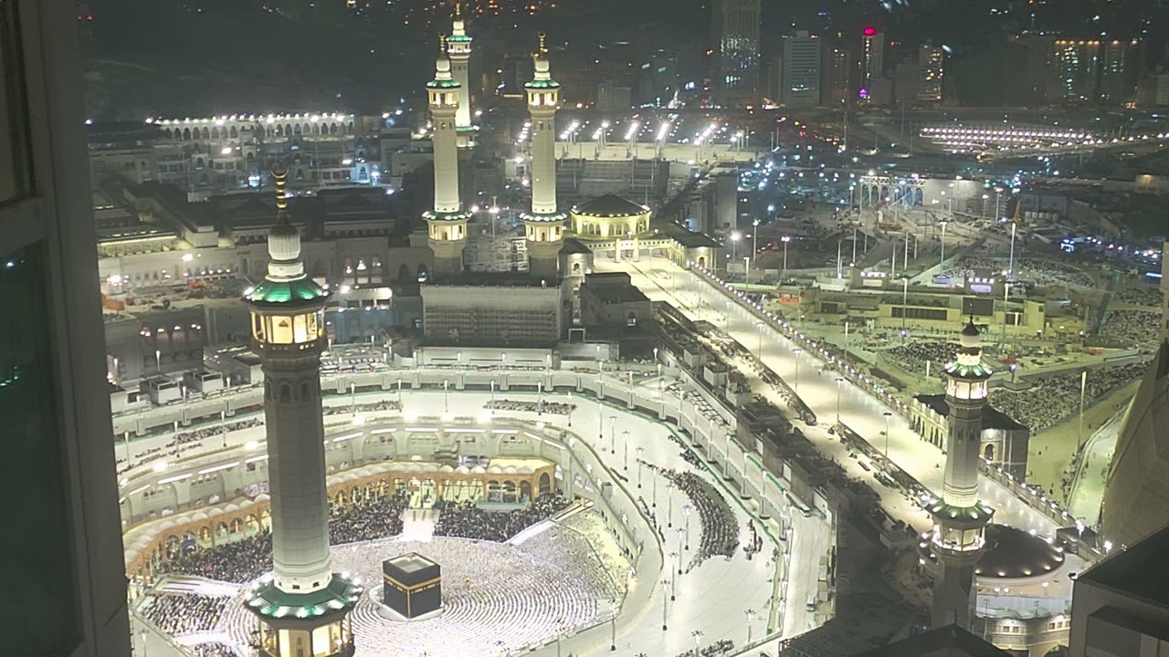 بتصوير مباشر على الكعبة والحرم صلاة المغرب للشيخ عبدالله عواد الجهني من صلاة العشاء 22 -4- 1447 هـ