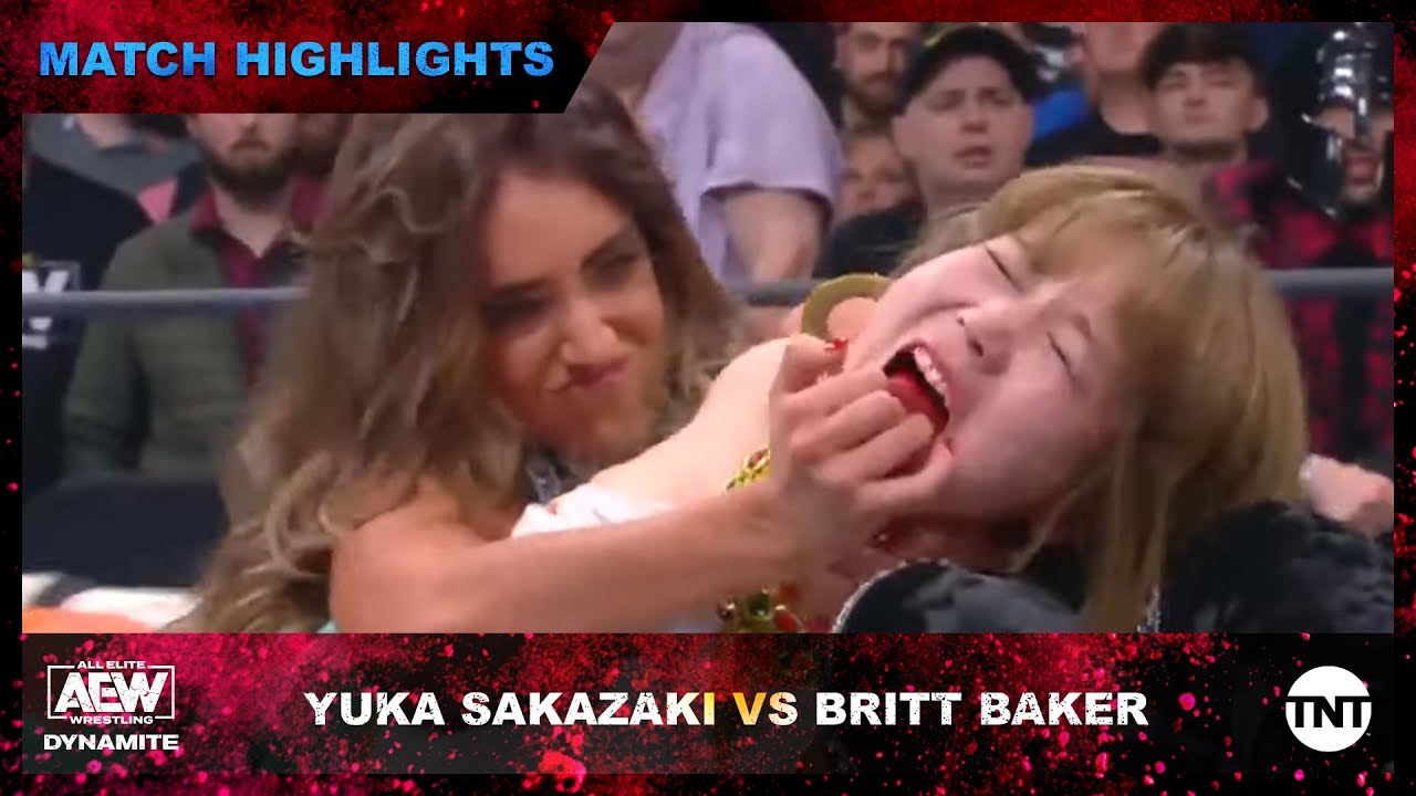 Dr. Britt Baker makes Yuka Sakazaki bite the AEW ring rope