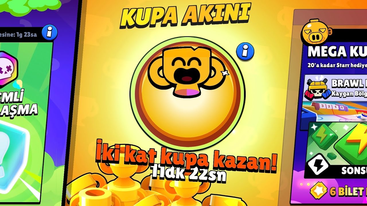 Kupa akını oynadım 20 kupa veriyor brawl stars 
