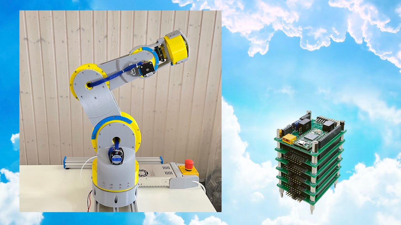 Super cheap 3D printed Robot Arm with Stepper Controller