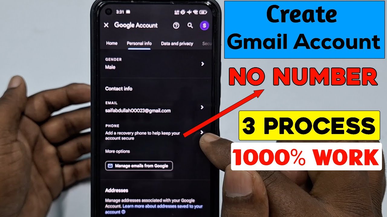 Как создать аккаунт Gmail без номера телефона 2025 | Новое обновление