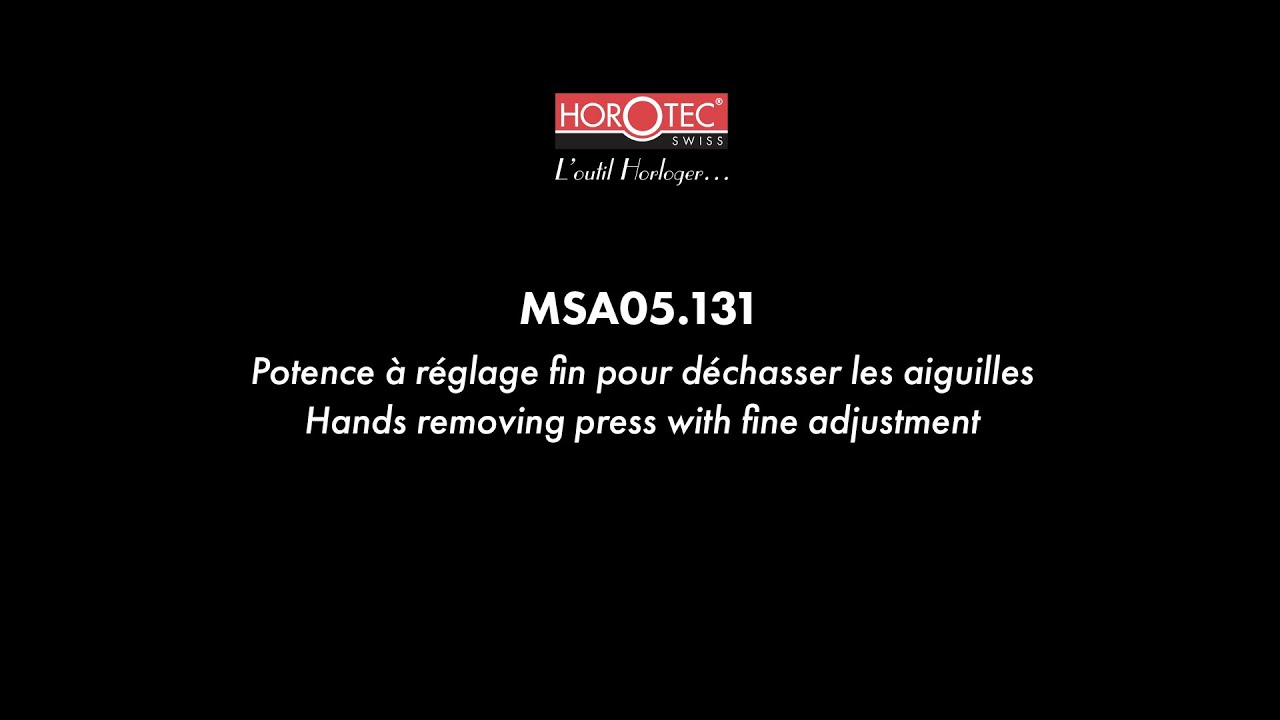 HOROTEC | MSA05.131 | HANDS REMOVING PRESS WITH FINE ADJUSTEMENT