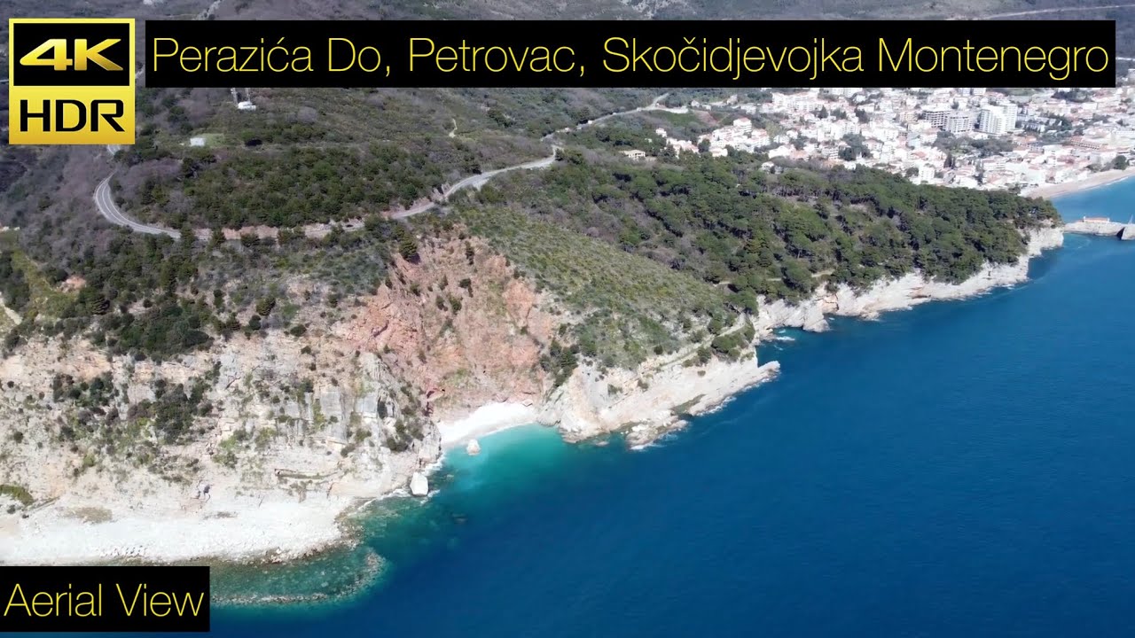 Perazića Do, Petrovac, Skočidjevojka [Aerial View] Montenegro Crna Gora April 2023