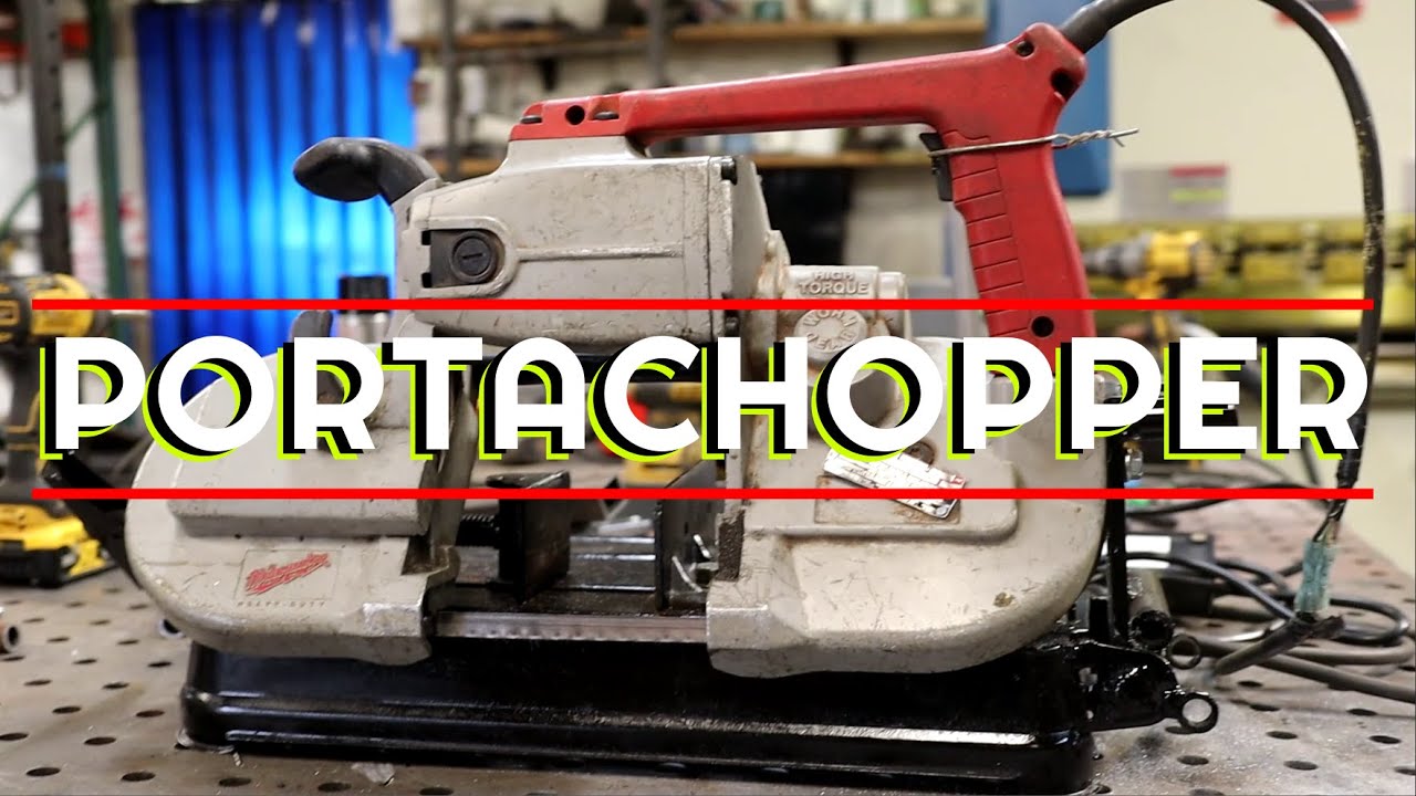 Portaband Chop Saw -  DIY Bandsaw Conversion for Horizontal & Vertical Metal Cutting