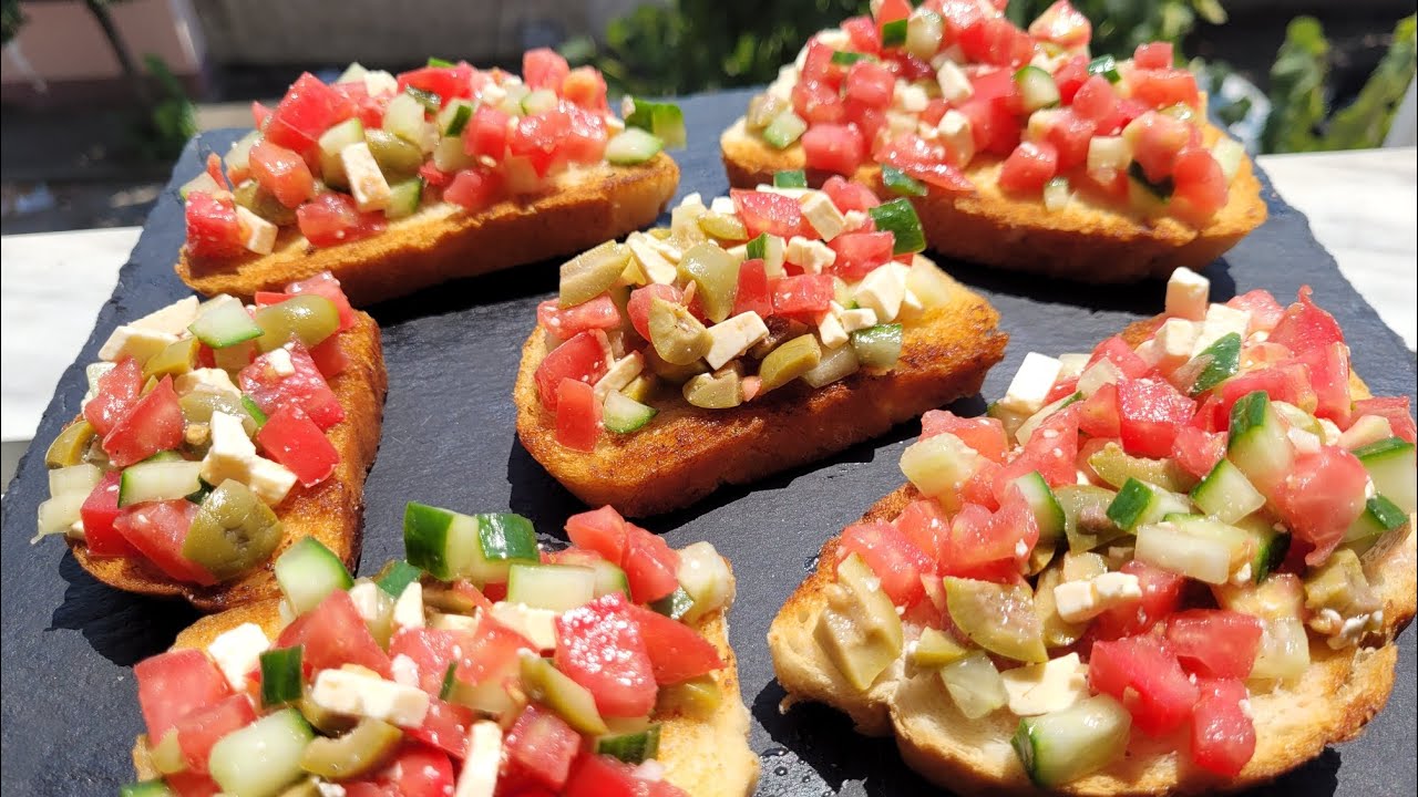 Si te pergatisim Brusketa verore italiane per vetem 10 minuta / Italian Summer Bruschetta