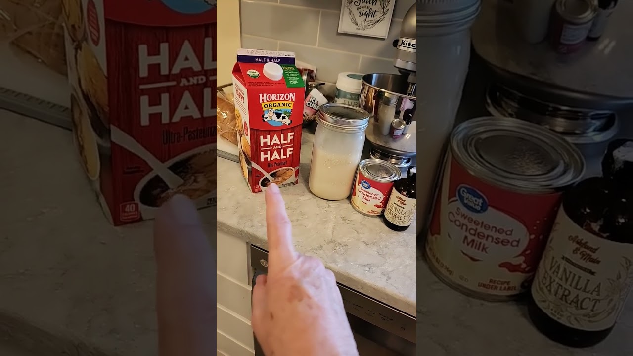 Домашние ванильные сливки для кофе
