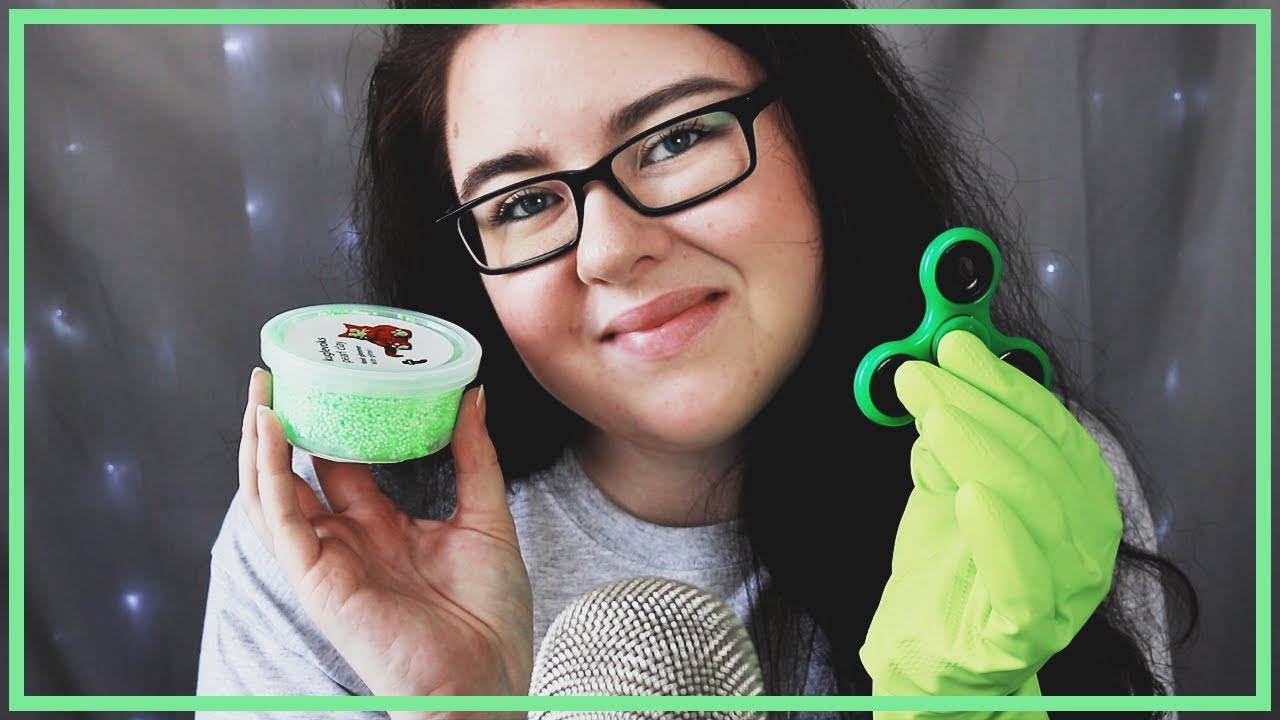ASMR Färgtema: GRÖNT | Tapping Crinkle Scratching (Swedish)