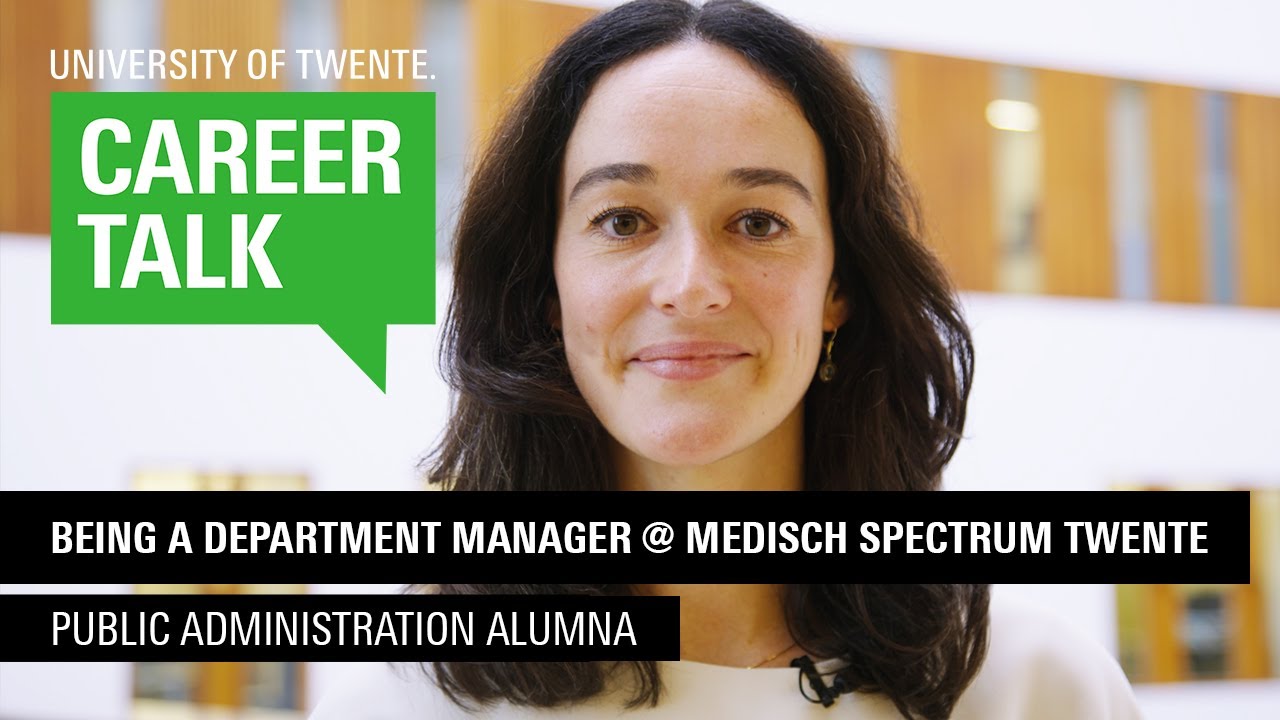 Alumni Talks - Public Administration student visits Department Manager at Medisch Spectrum Twente