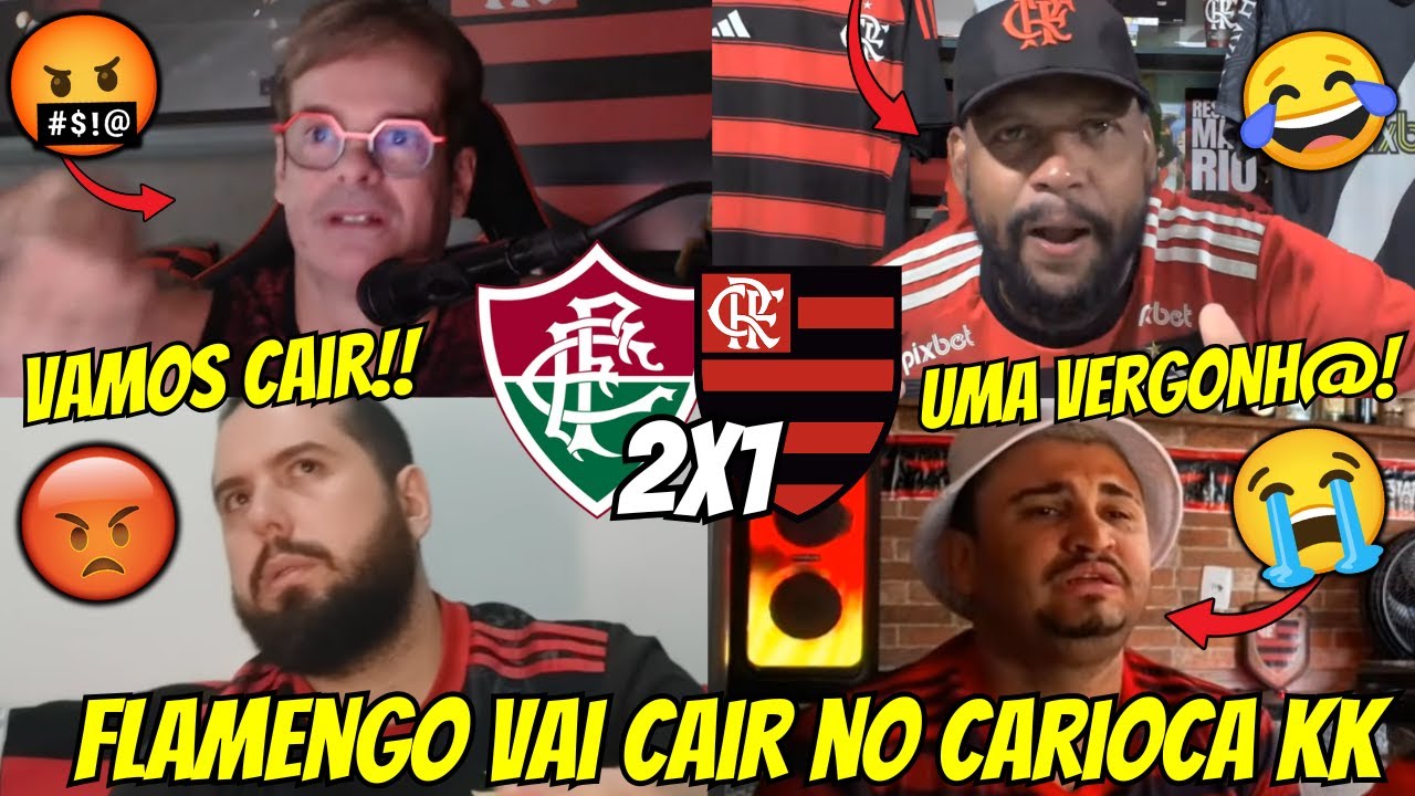 🤬REAÇÕES DOS FLAMENGUISTAS REVOLTADOS COM A DERROTA | REACT FLUMINENSE 2 X 1 FLAMENGO VAMOS RIR KK
