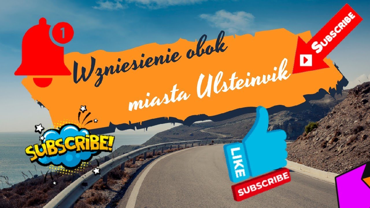 Miasto Ulsteinvik wzniesienie Ramnfjellet Norwegia.