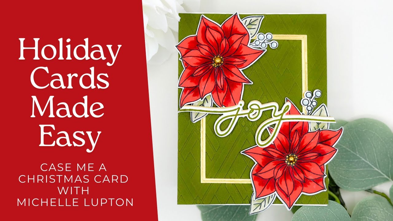 Quick Coloring With Markers! Birthday card inspiration turned to a holiday card!