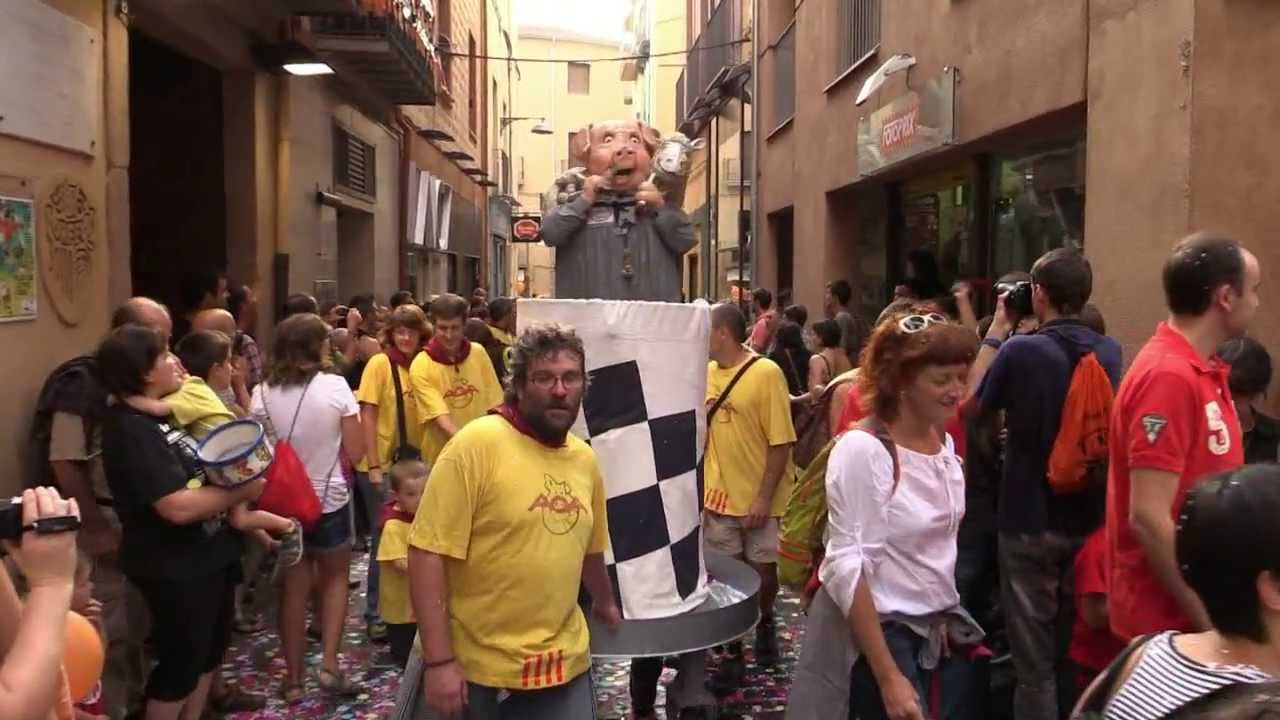 Cercavila dels gegants, nans, cavallets i cap de lligamosques FDT 2013