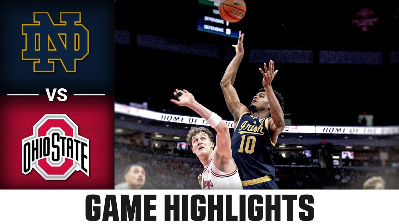 Notre Dame vs. Ohio State Game Highlights | 2025-26 ACC Men's Basketball