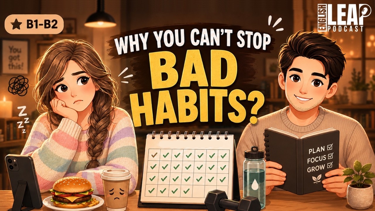 English Podcast for Daily Life English | How to Break Bad Habits | Learn English Fast