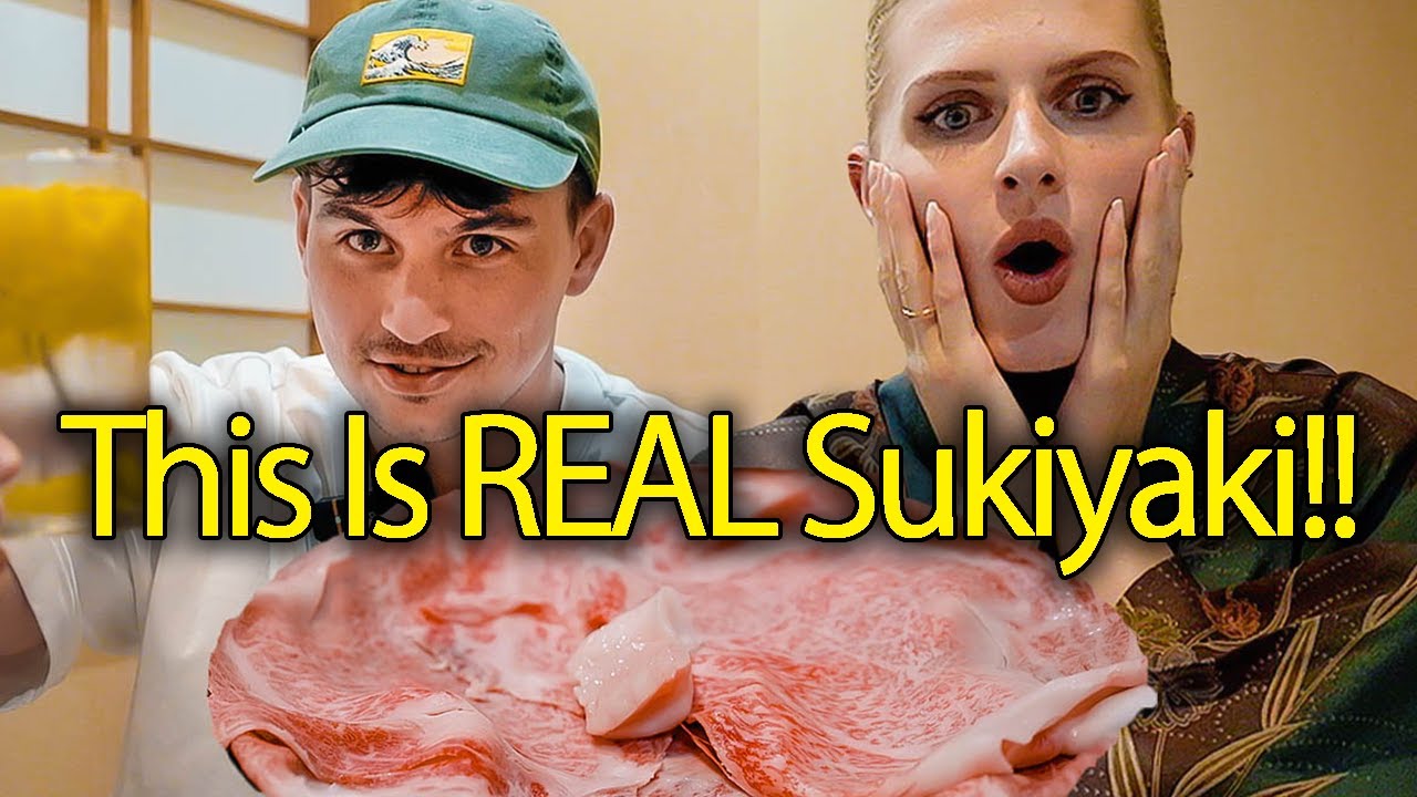 Foreigners Try REAL Japanese Sukiyaki for the First Time