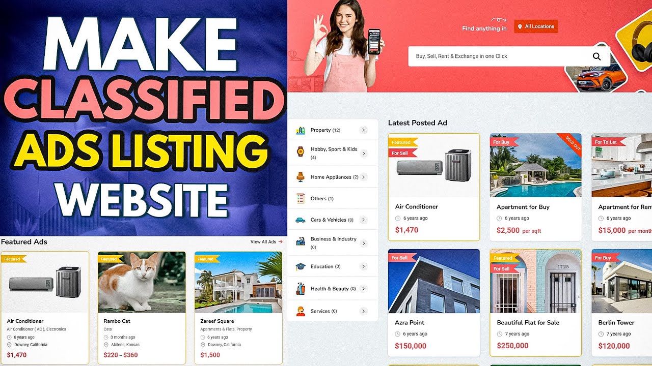 Classified Ads & Business Listing Website like Craigslist, eBay & OLX with WordPress
