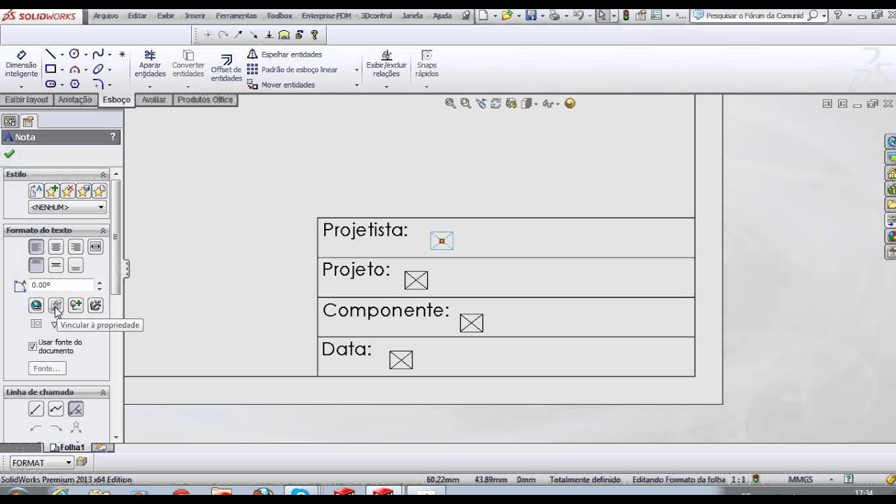 Tutorial de Criação de Folha de Desenho no Solidworks. PARTE 3